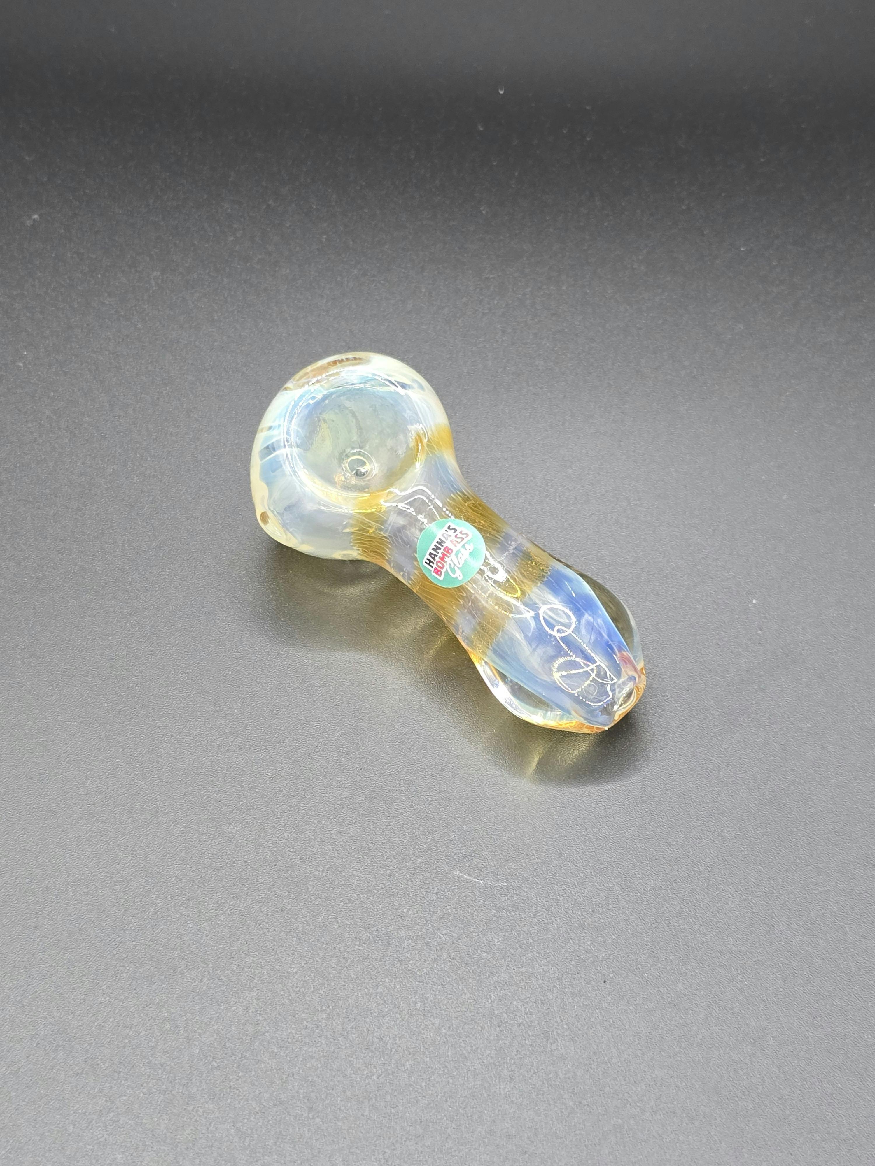 Hanna's Bomb Ass Glass - 2.5" Single Color Spiral Handpipe