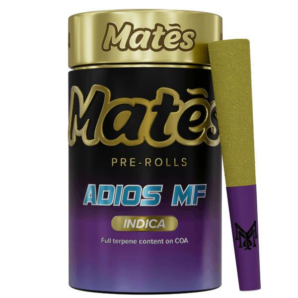 Muha Meds - Adios MF - Mates - Infused Prerolls - 5pk - 3.5g (0.7g x 5)