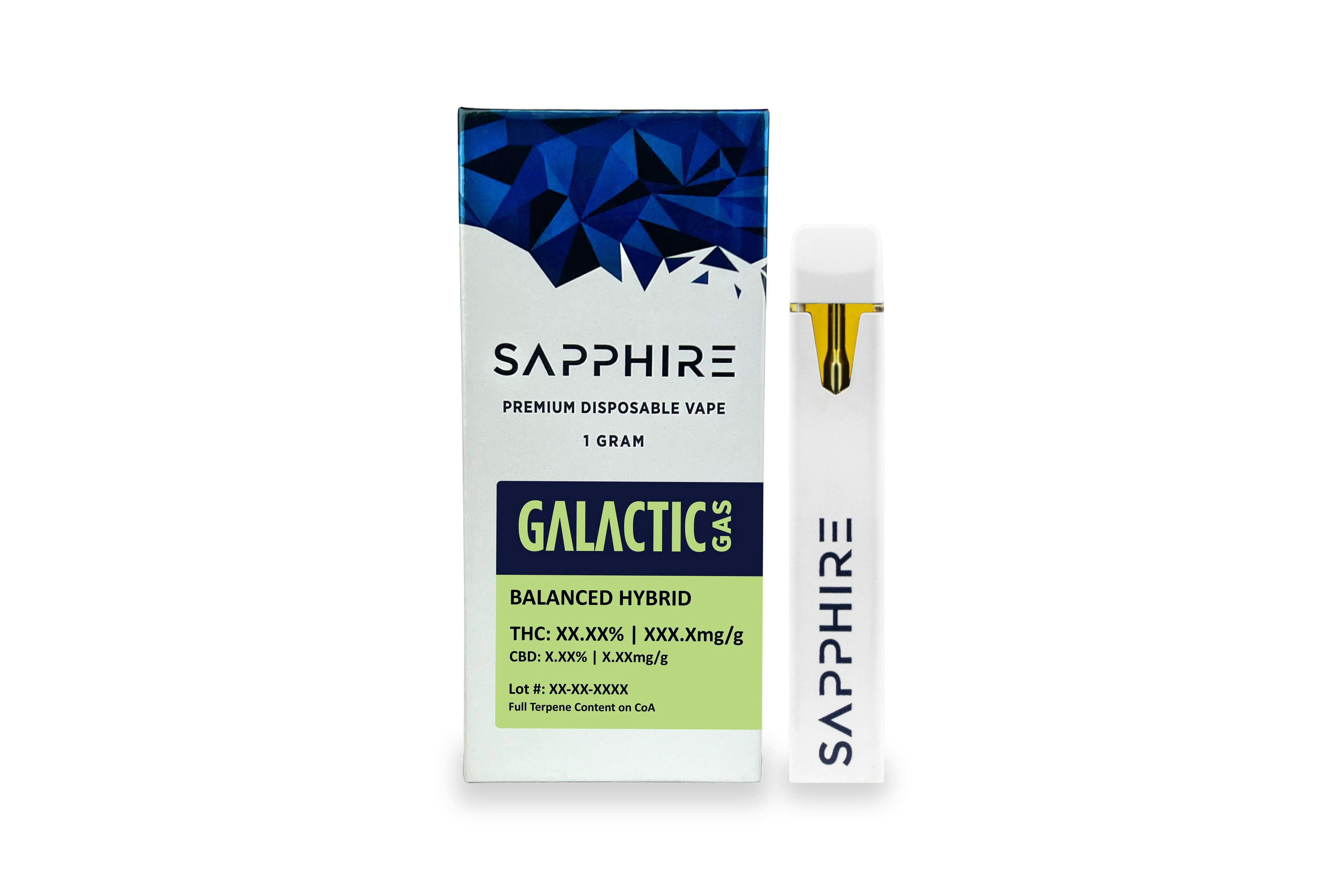 Sapphire Galactic Gas