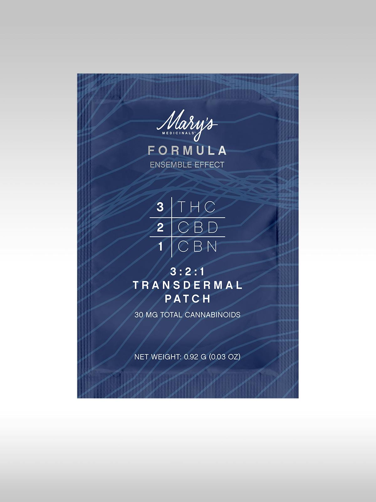MARYS MEDICINALS- 3:2:1 THC/CBD/CBN PATCH