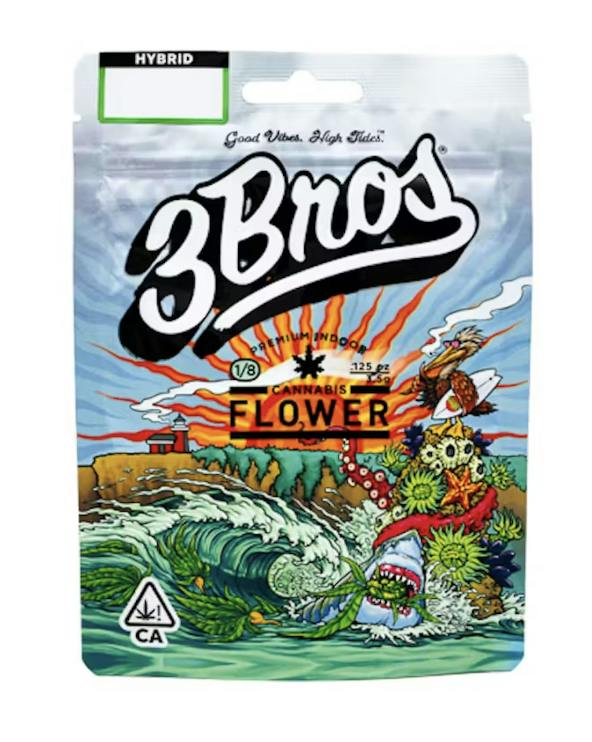 3 Bros | Indoor Flower | 3.5g | Silver Surfer | Hybrid by 3 Bros Grow