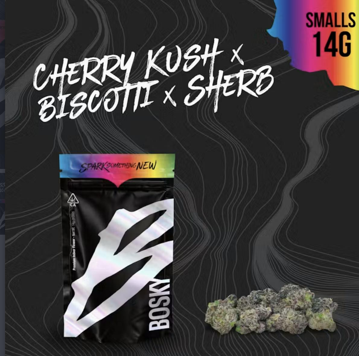 Bosky: Cherry Kush X Biscotti X Sherb