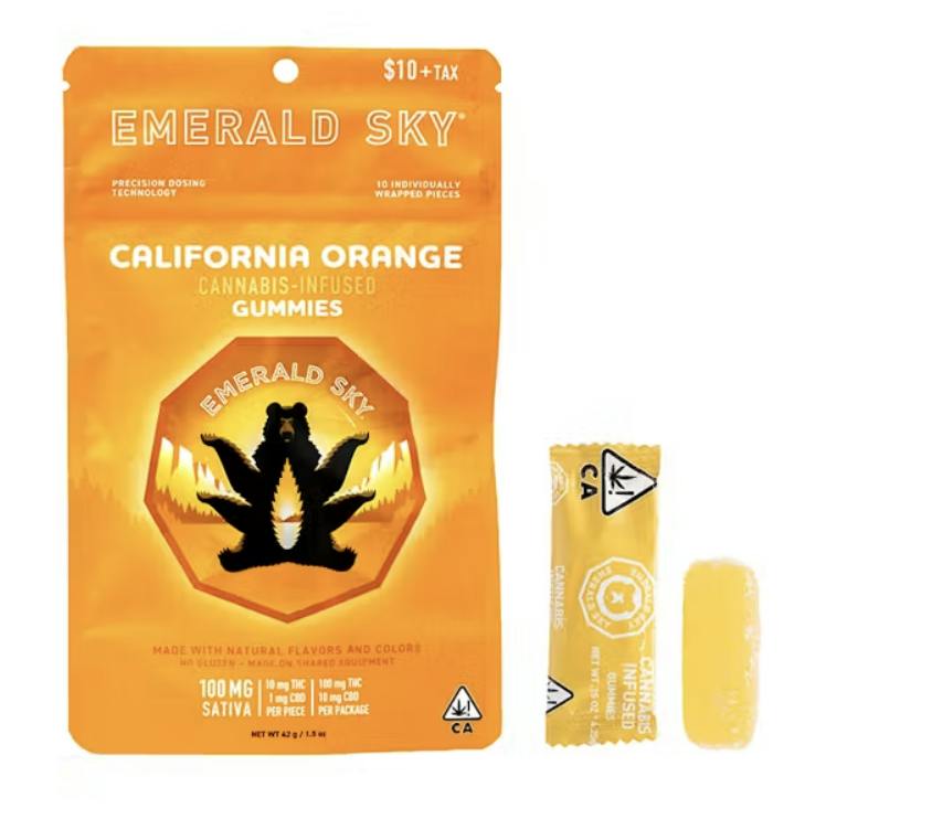 EMERALD SKY- GUMMY CALIFORNIA ORANGE 100MG