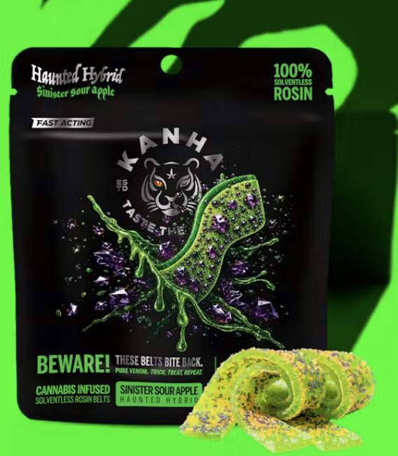 KANHA- NANO ROSIN BELTS HAUNTED SINISTER SOUR APPLE CRUNCH 100MG