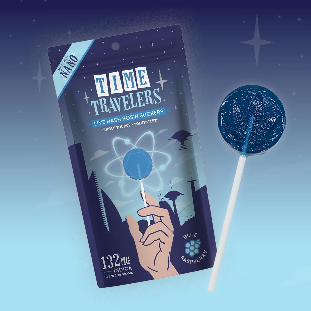 Time Travelers Hash Rosin Sucker 132mg - Blue Raspberry (I)