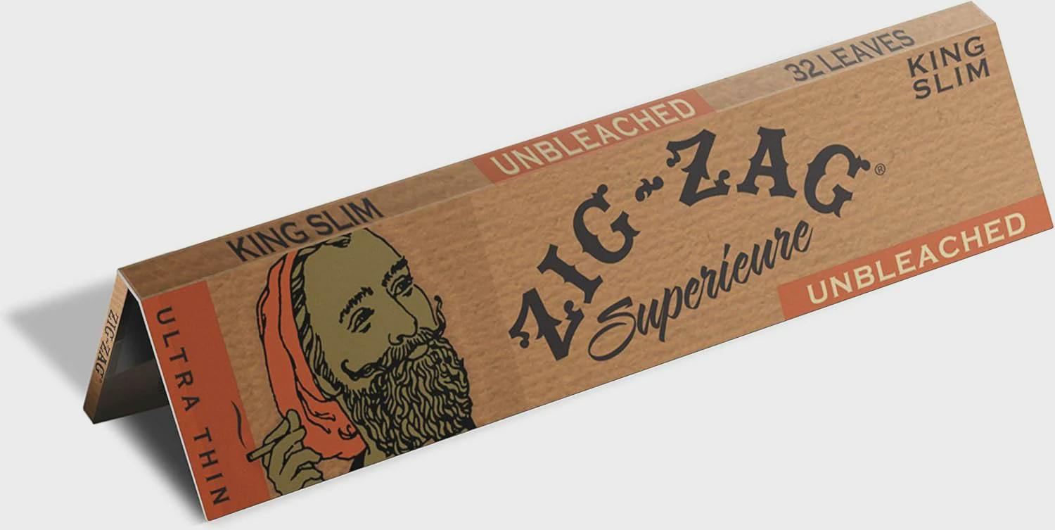 Zig-Zag Unbleach King Slim Slow Burning Rolling Papers
