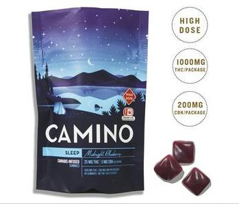 Camino Sleep THC:CBN Midnight Blueberry 1000mg HIGH DOSE