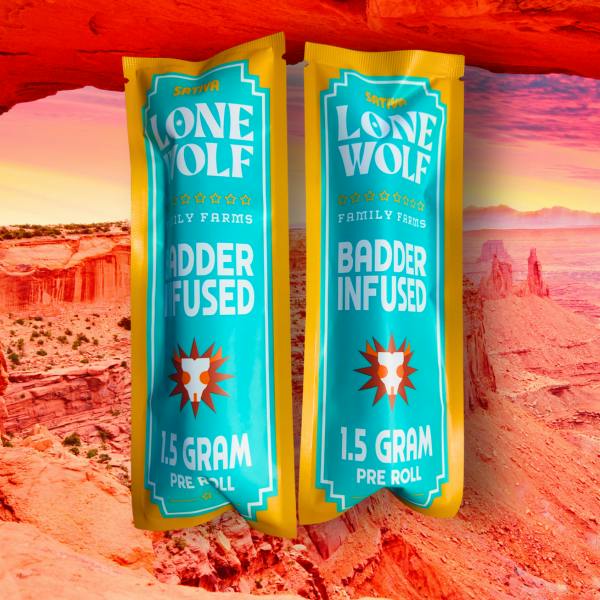 Lone Wolf Badder Infused 1.5g Pre-roll