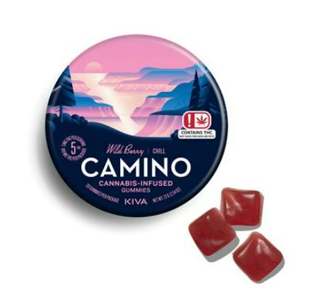 Kiva Camino Wild Berry Gummies 100mg