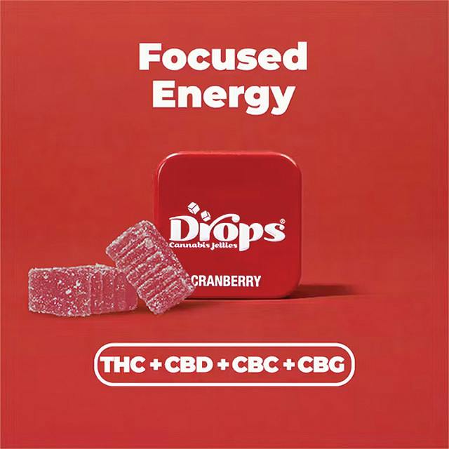 CRANBERRY 1:1 CBD LIVE ROSIN GUMMIES 200MG - 2 Pack