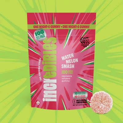 Edible | Incredibles | Might-E Watermelon Smash | 100mg 1pk