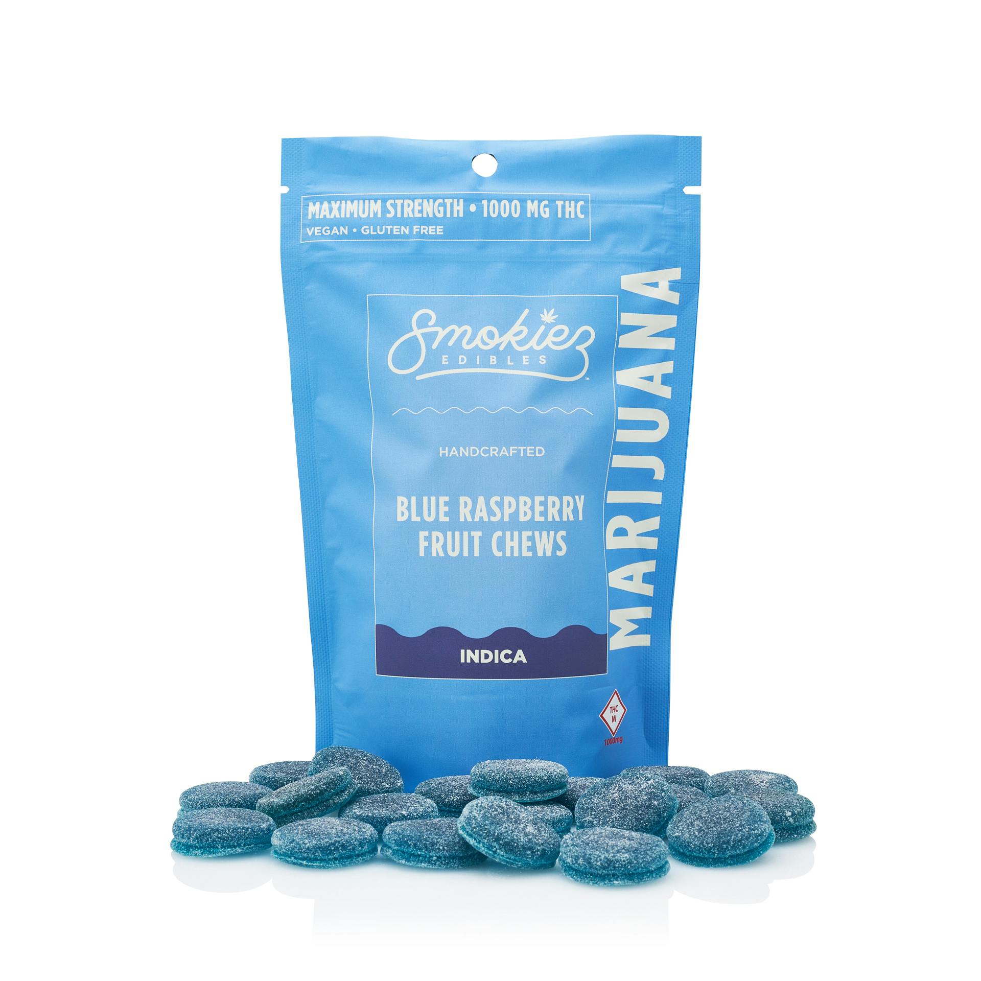 Smokiez: Gummies | Sweet Blue Raspberry | Indica | 1000mg | 20pk