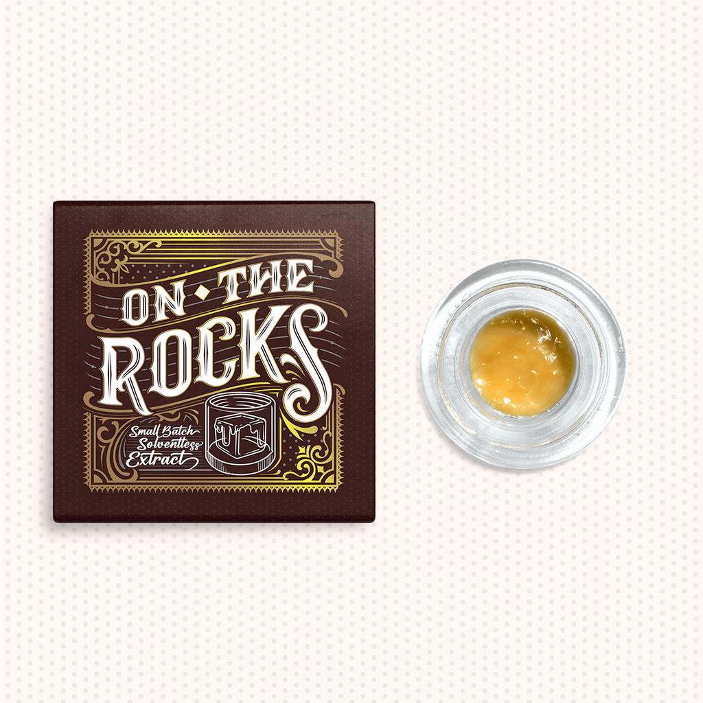 On The Rocks Velvet Temptation Badder 1g Live Rosin at Zen Leaf Cannabis Dispensary
