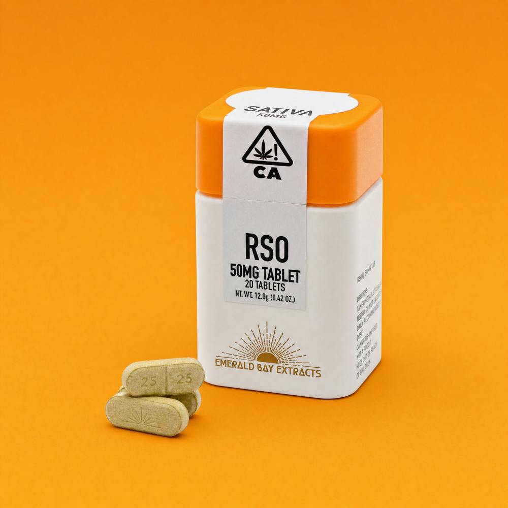 Sour Tangie (1000mg) [40pk]: Emerald Bay Extracts - RSO Tablets