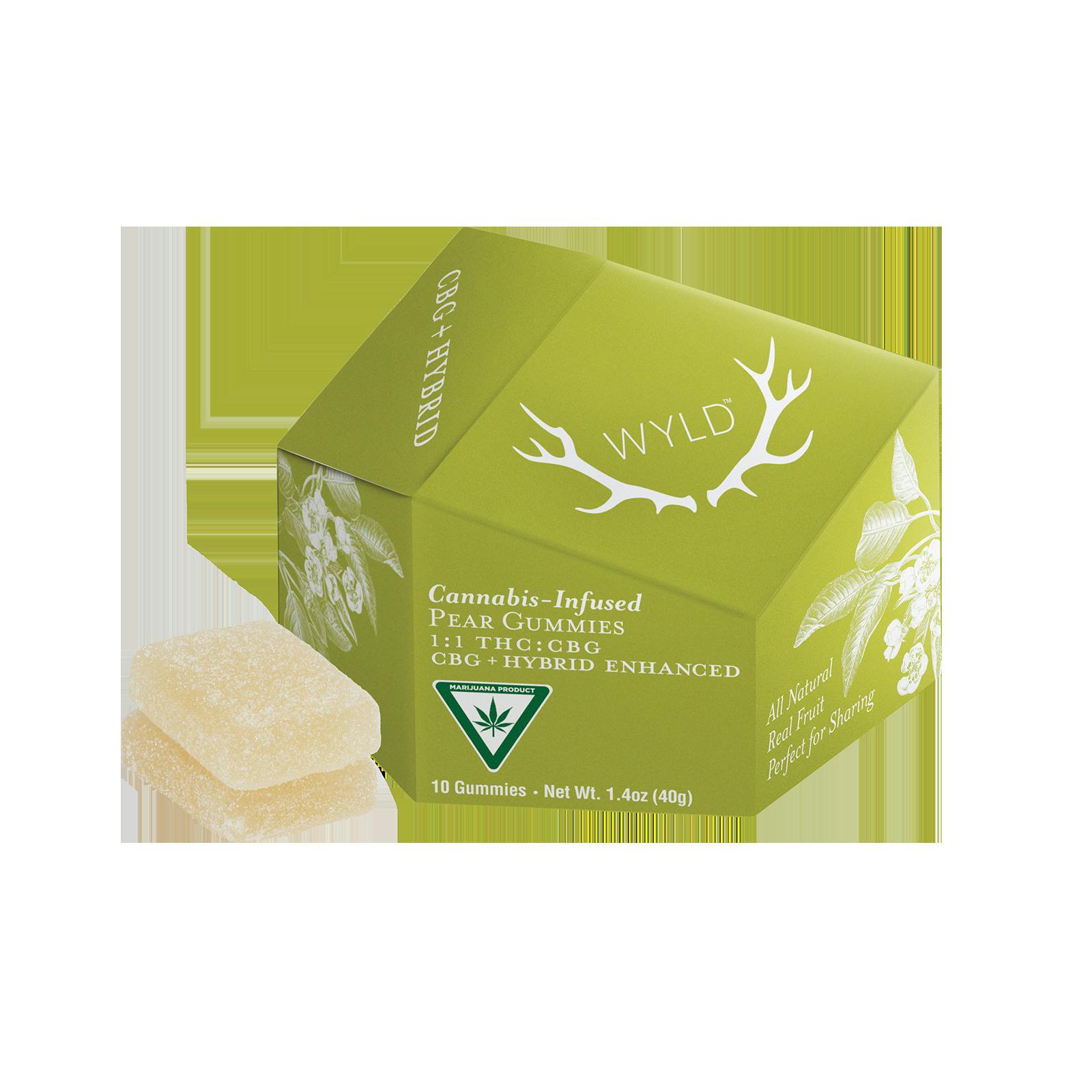 Pear 1:1 CBG Gummies (100mg THC/100mg CBG)
