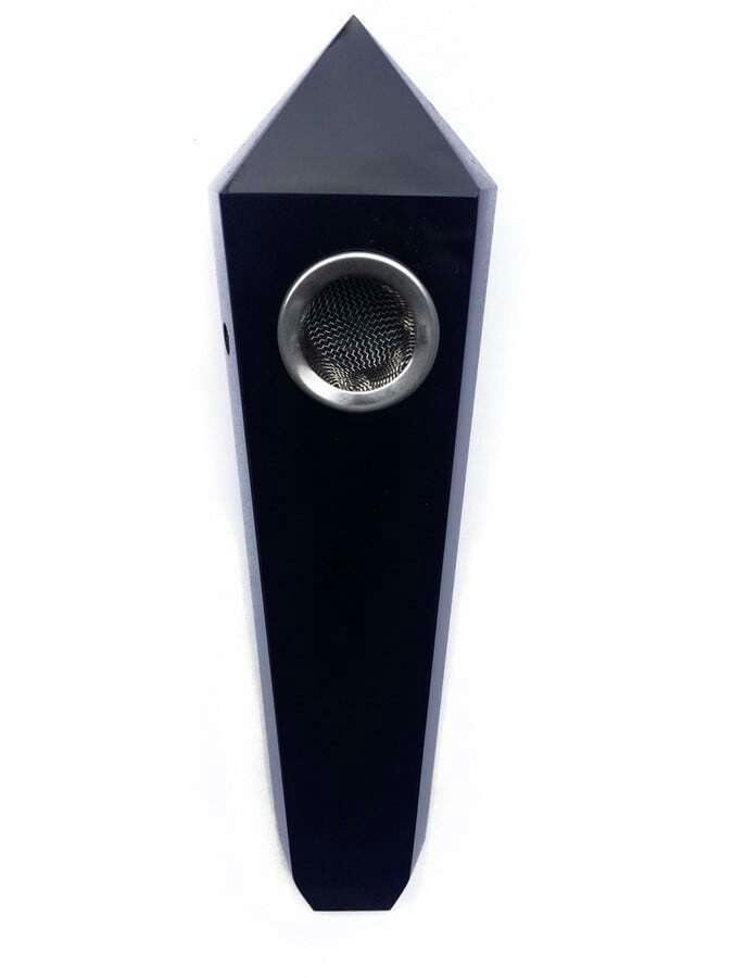 Obsidian Crystal Pipe |