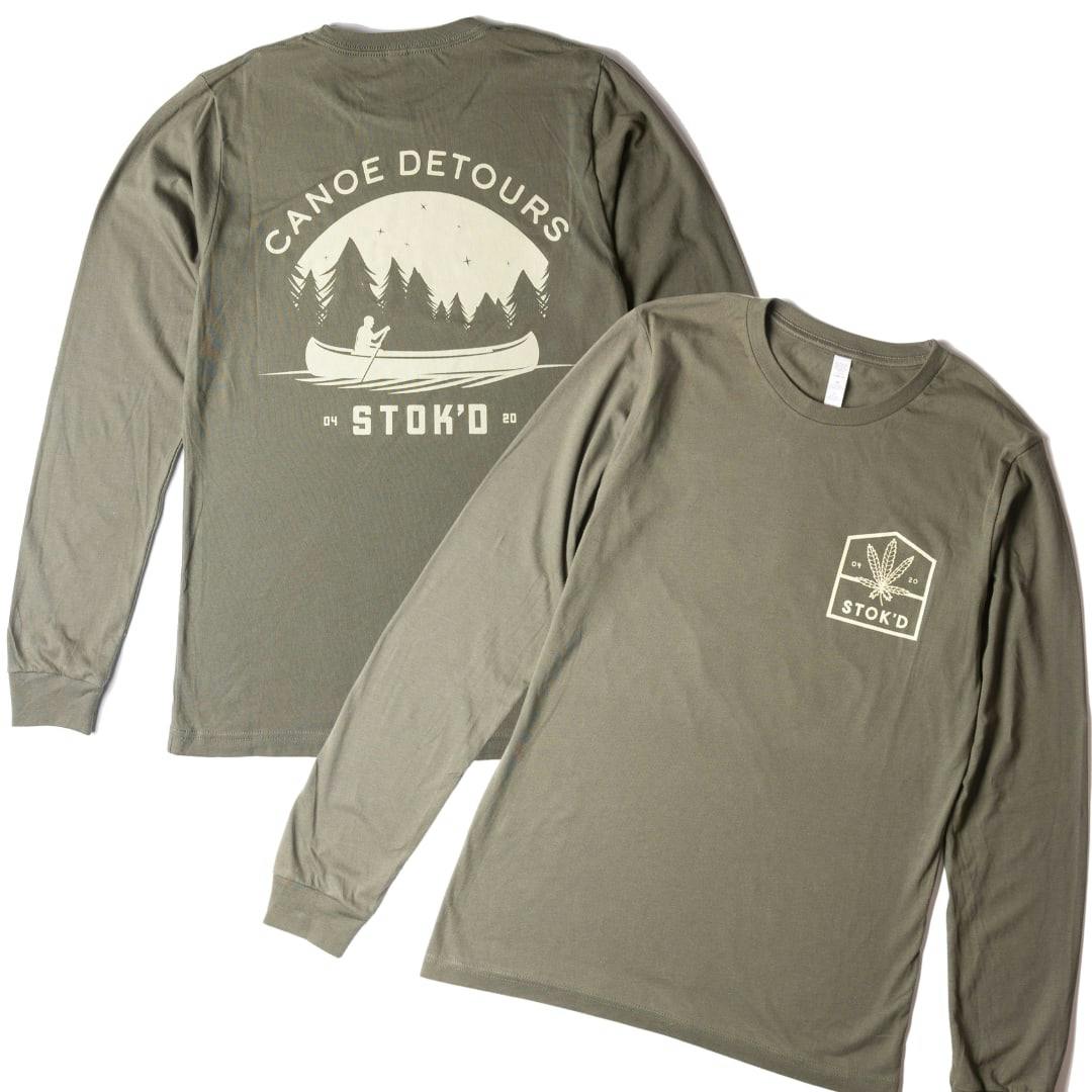 Stok'd | Long-sleeve Canoe Tours | Green - Medium