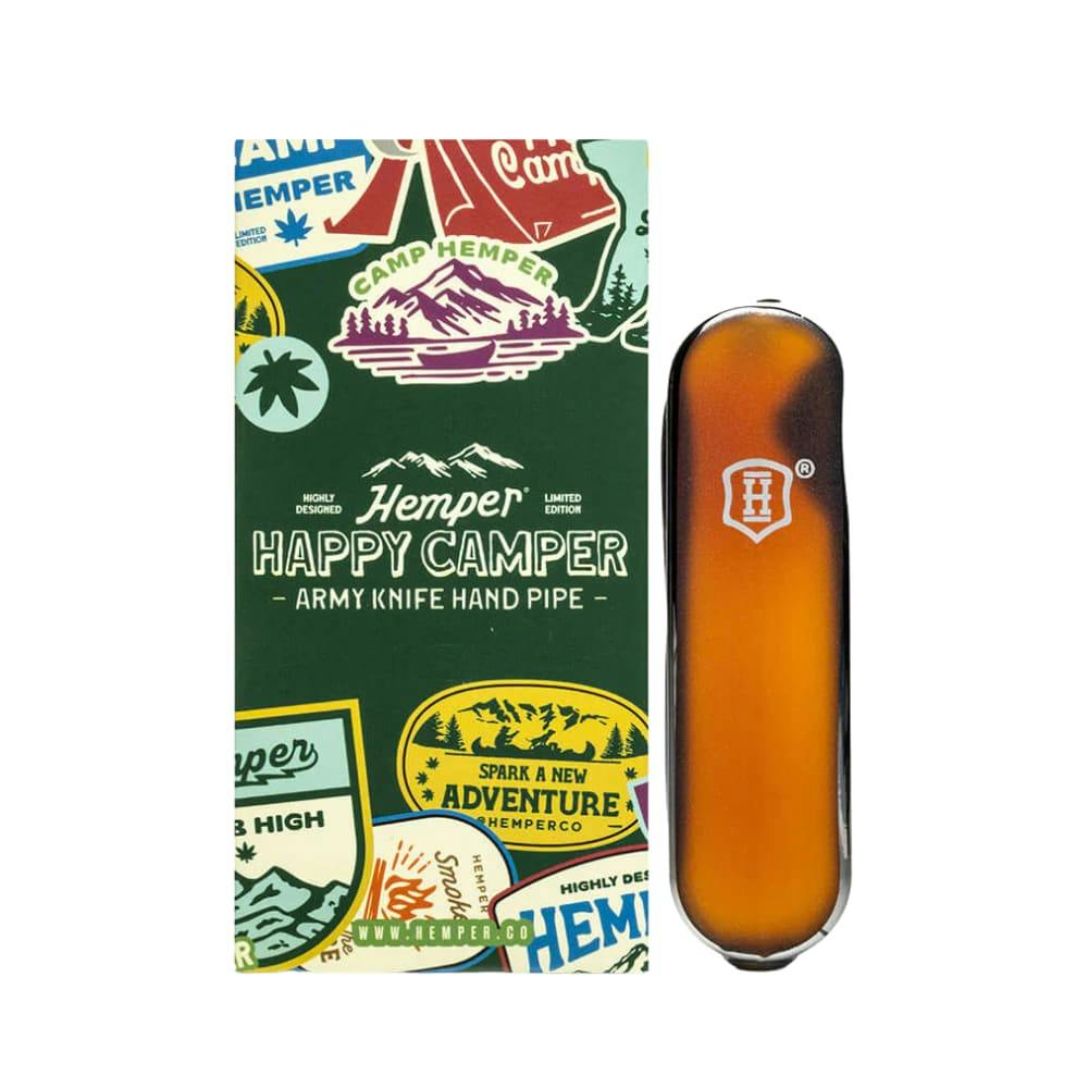 Hemper Happy Camper Army Knife Pipe | 3.6"