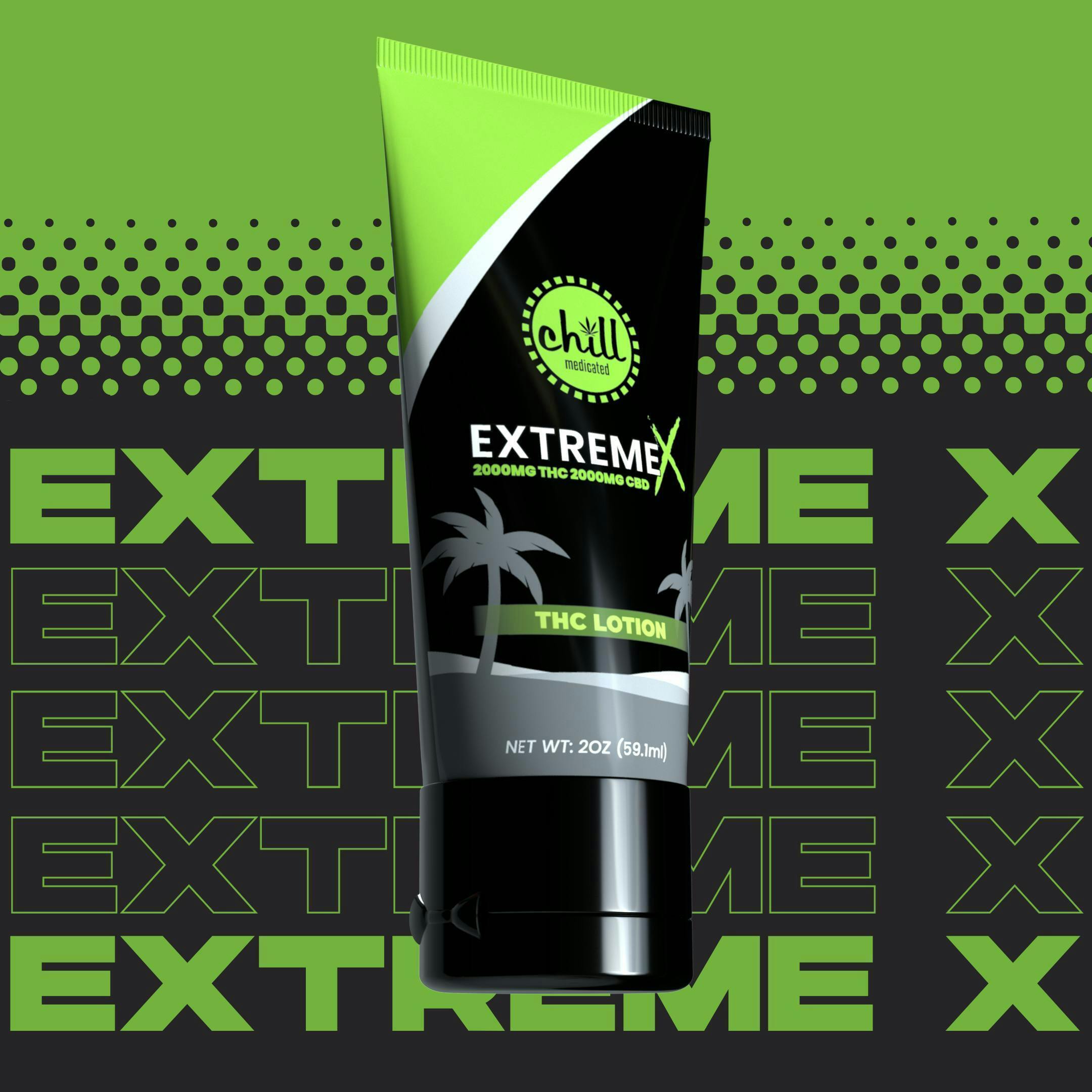 CHILL MEDICATED | Topical | 1:1 | Extreme X Rub | THC:CBD