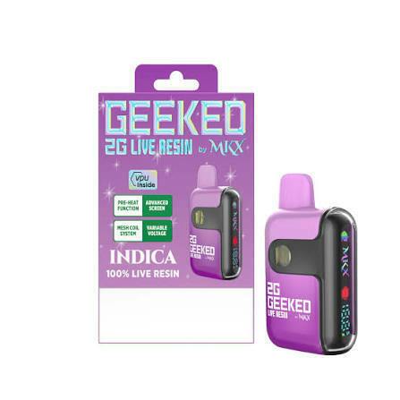 GEEKED | Disposable Vape | Live Resin | Grape Gas