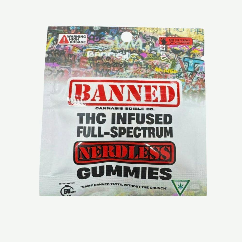 BANNED | Edible | Gummies | Single | Nerdless | Berry Melon