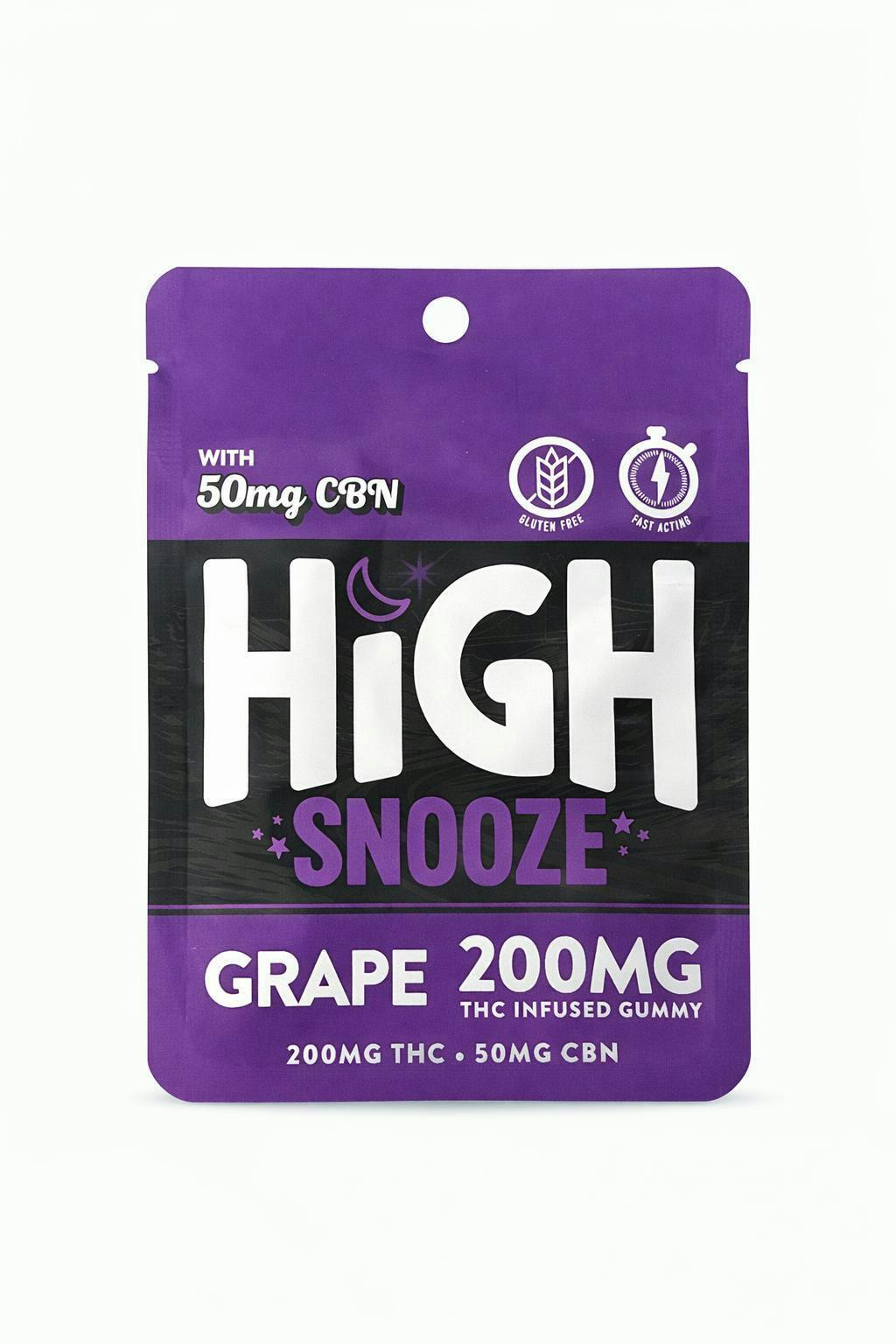 HIGH SNOOZE | Edible | Gummies | Single | 1:1:1 | Grape