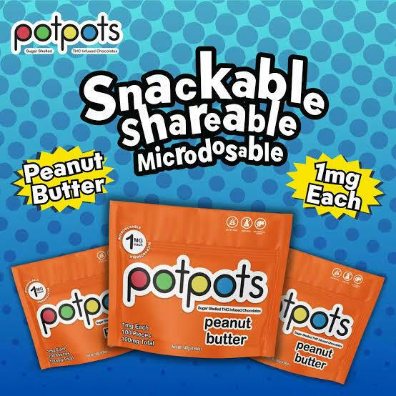 POTPOTS | Edible | Chocolate | Peanut Butter | 100 x