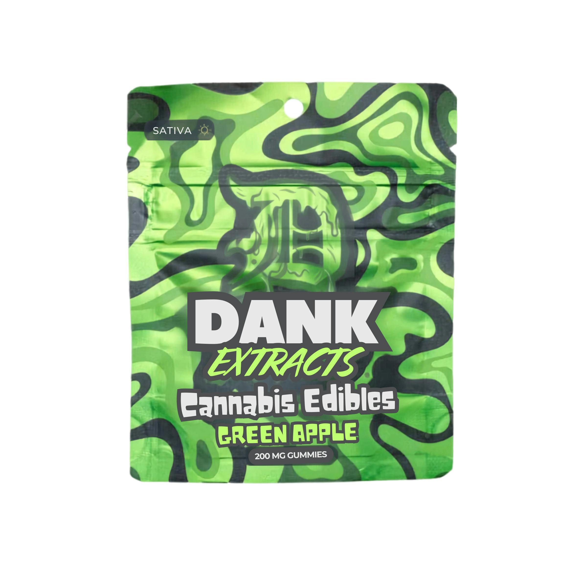 DANK EXTRACTS | Edible | Gummies | Green Apple