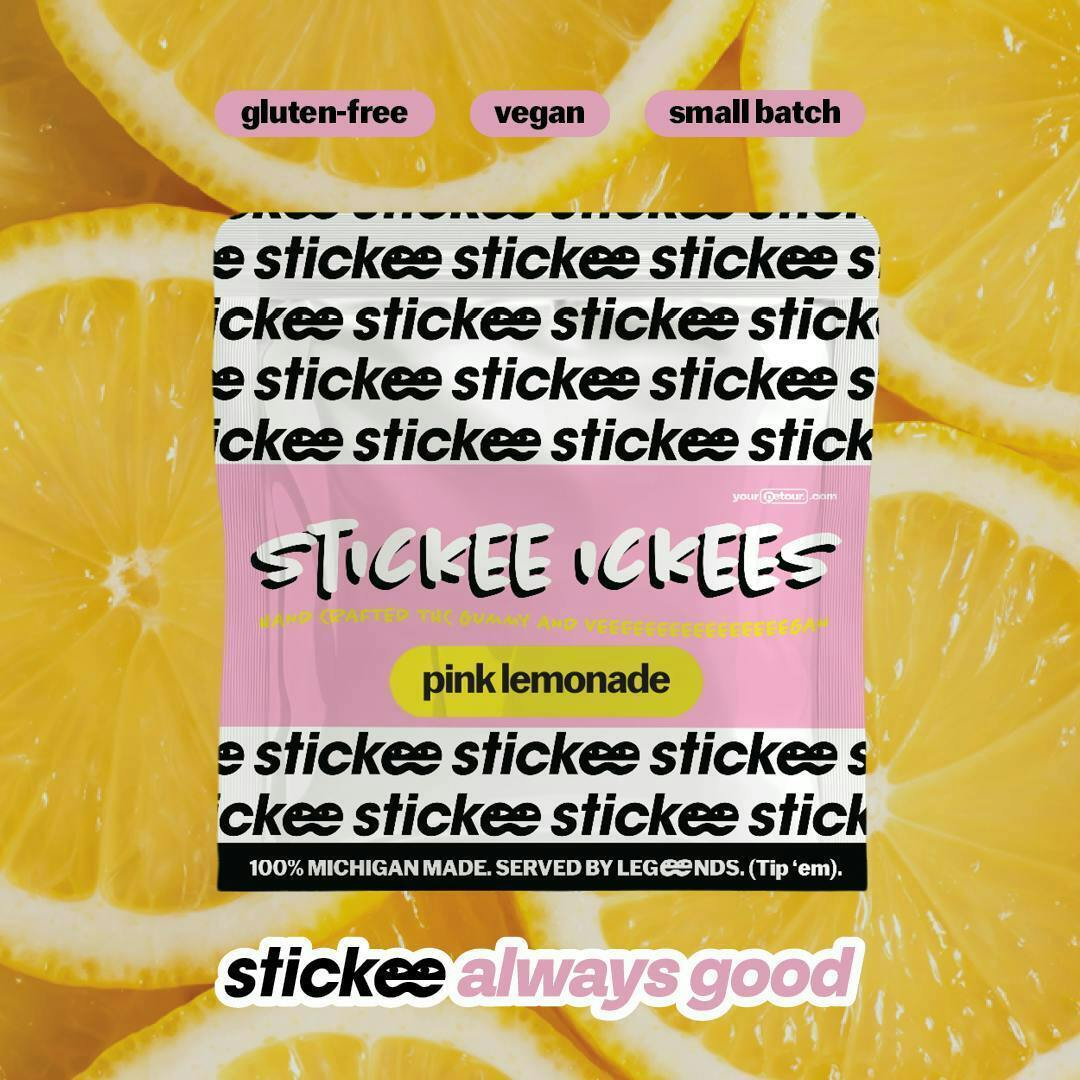 STICKEE-ICKEE | Edible | Gummies | Pink Lemonade