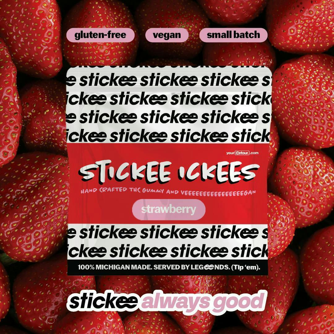 STICKEE-ICKEE | Edible | Gummies | Strawberry