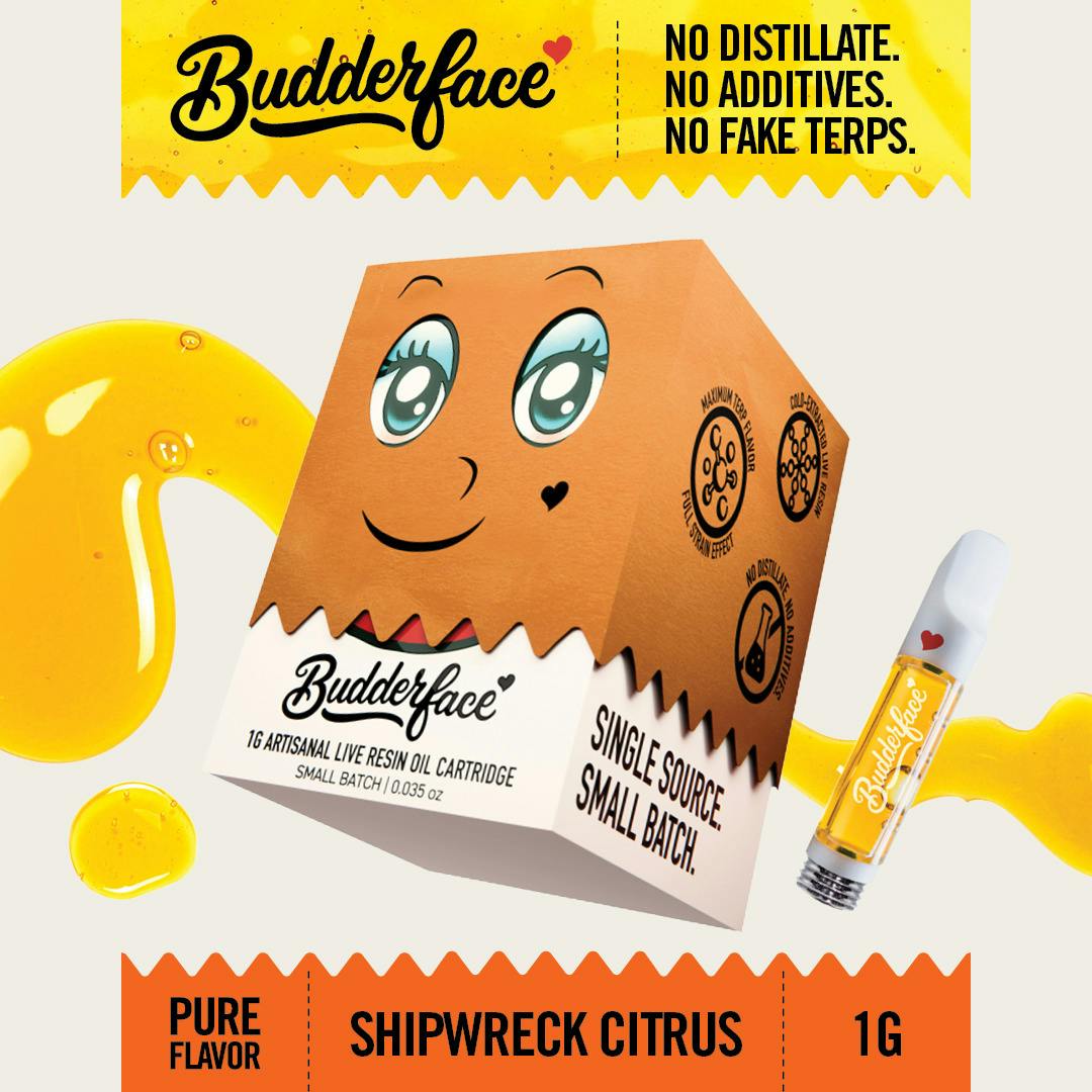 BUDDERFACE | Vape Cart | Live Resin | Shipwreck Circus