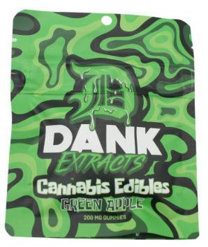 Dank Extracts - Green Apple - 200mg Gummies (4x50mg)