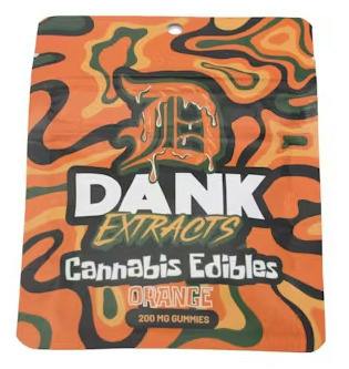 Dank Extracts - Orange - 200mg Gummies (4x50mg) at Nirvana Center - Sault Ste. Marie