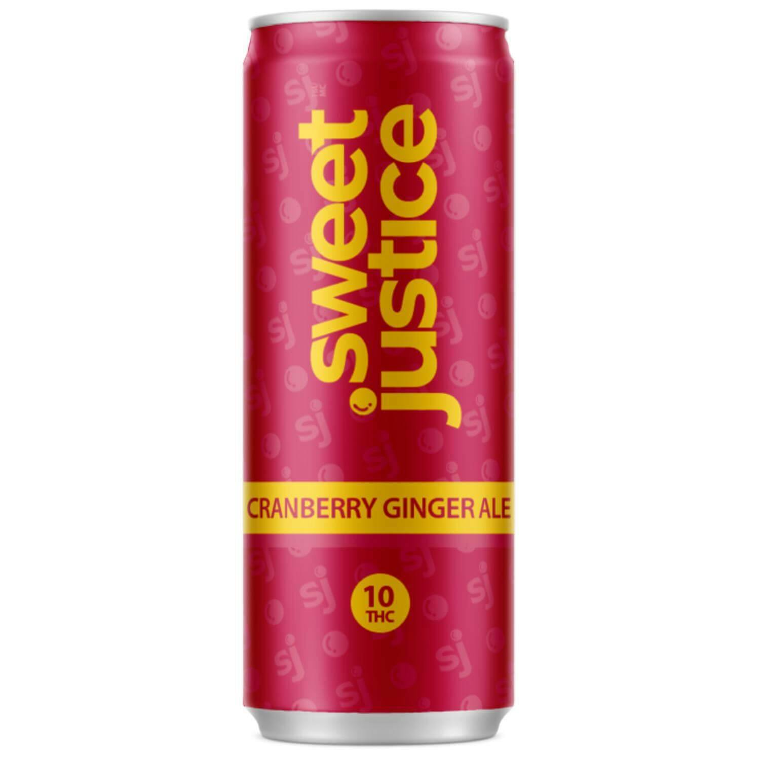 Sweet Justice - Cranberry Ginger Ale - 10mg 12oz Beverage at Nirvana Cannabis - Kalamazoo