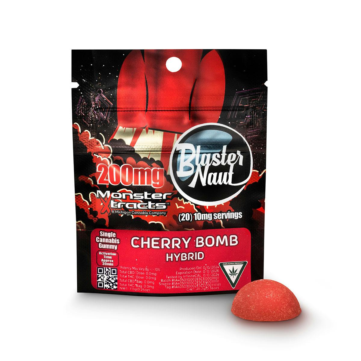 MONSTER XTRACTS | BLASTER NAUT | CHERRY BOMB | 200MG at FIVE BUDS CANNABIS COMPANY