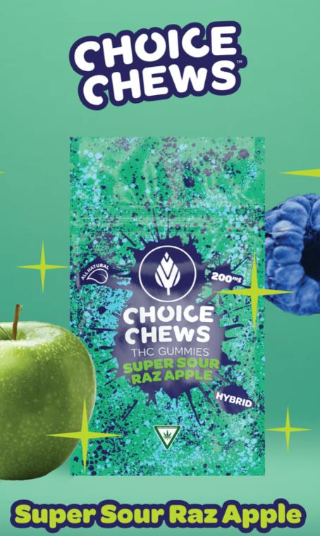 CHOICE | SUPER SOUR RAZ APPLE | 200MG