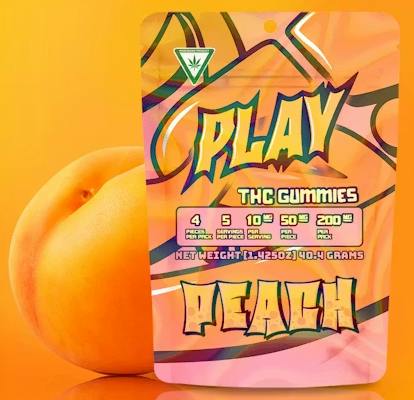 PLAY | PEACH | 200MG at FIVE BUDS CANNABIS COMPANY