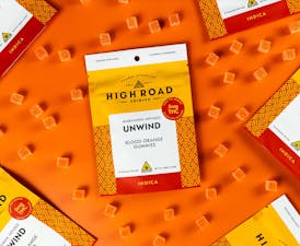 High Road - Blood Orange Unwind Gummies, 100mg