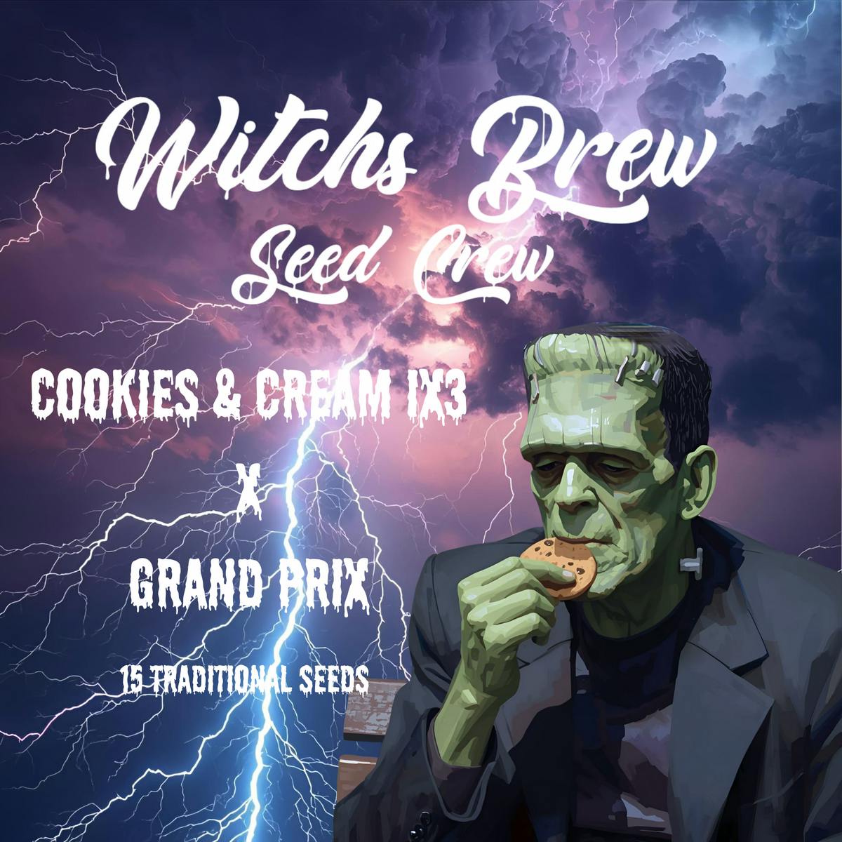 Seeds (qty 15) - Cookies & Cream x Grand Prix