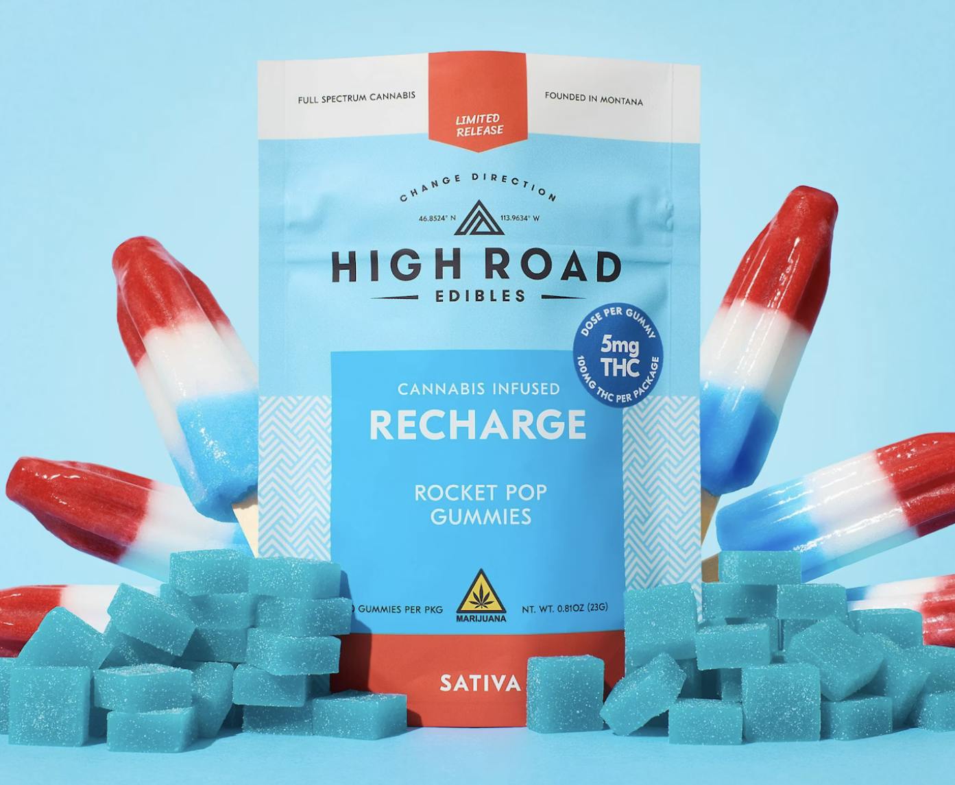 Rocket Pop - Recharge Gummies 20 x 5mg (fast-acting)