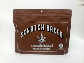 SCRATCH BAKED - Mocha Brownie Bar - 100mg - Edible