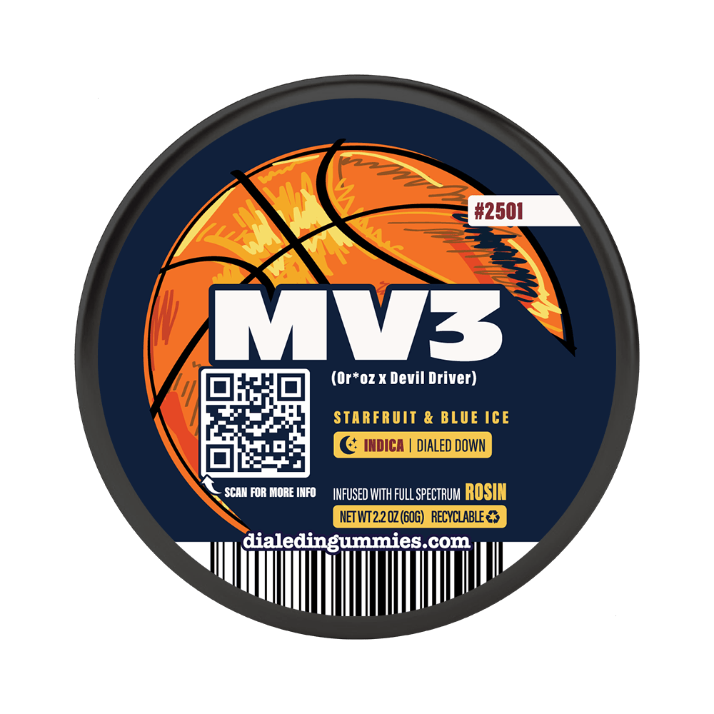 100mg - MV3 #2501 - Rosin Gummies (10pk) | Dialed In Gummies - Rosin Gummies