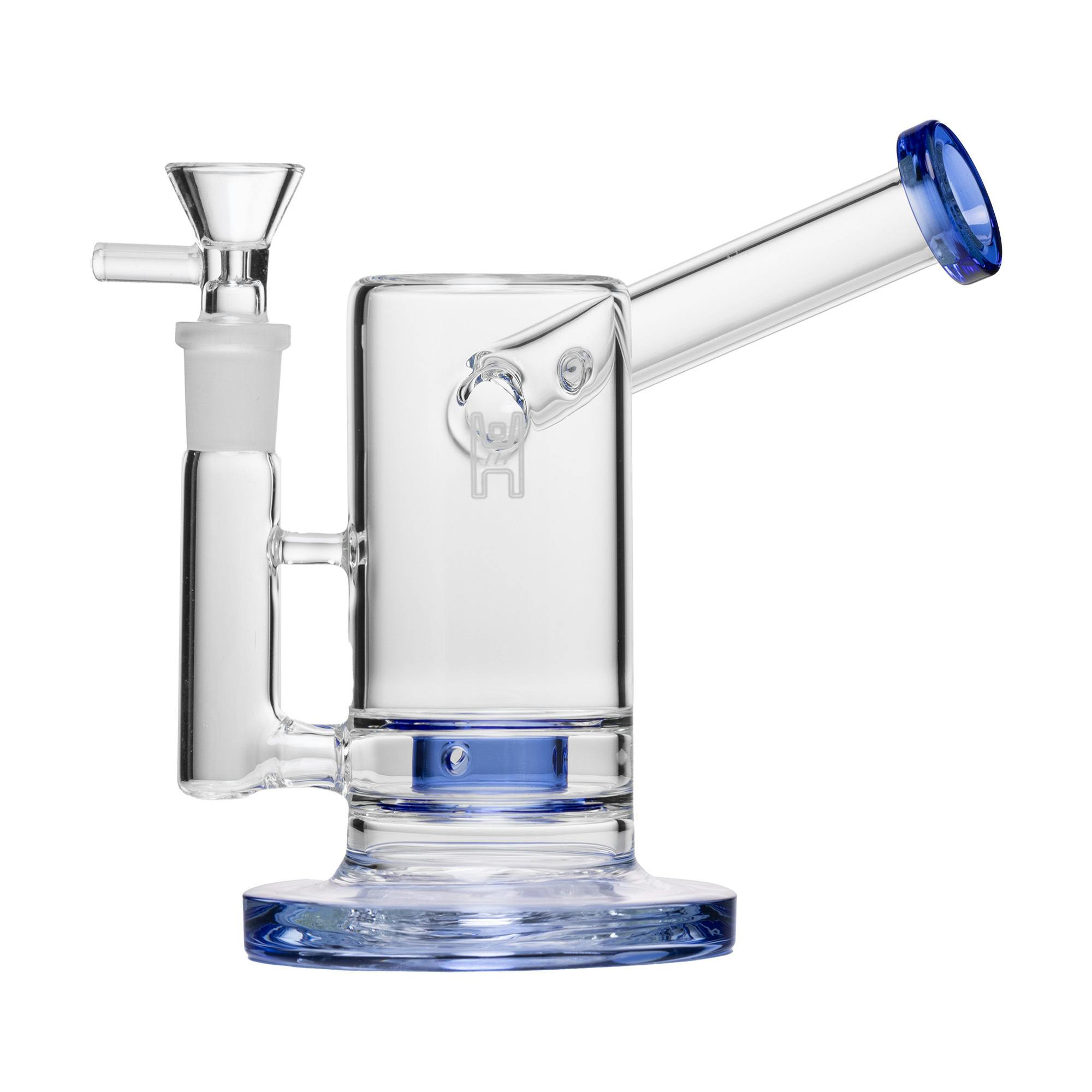 SIDE CAR | BUBBLER CLEAR W/ BLUE ACCENT