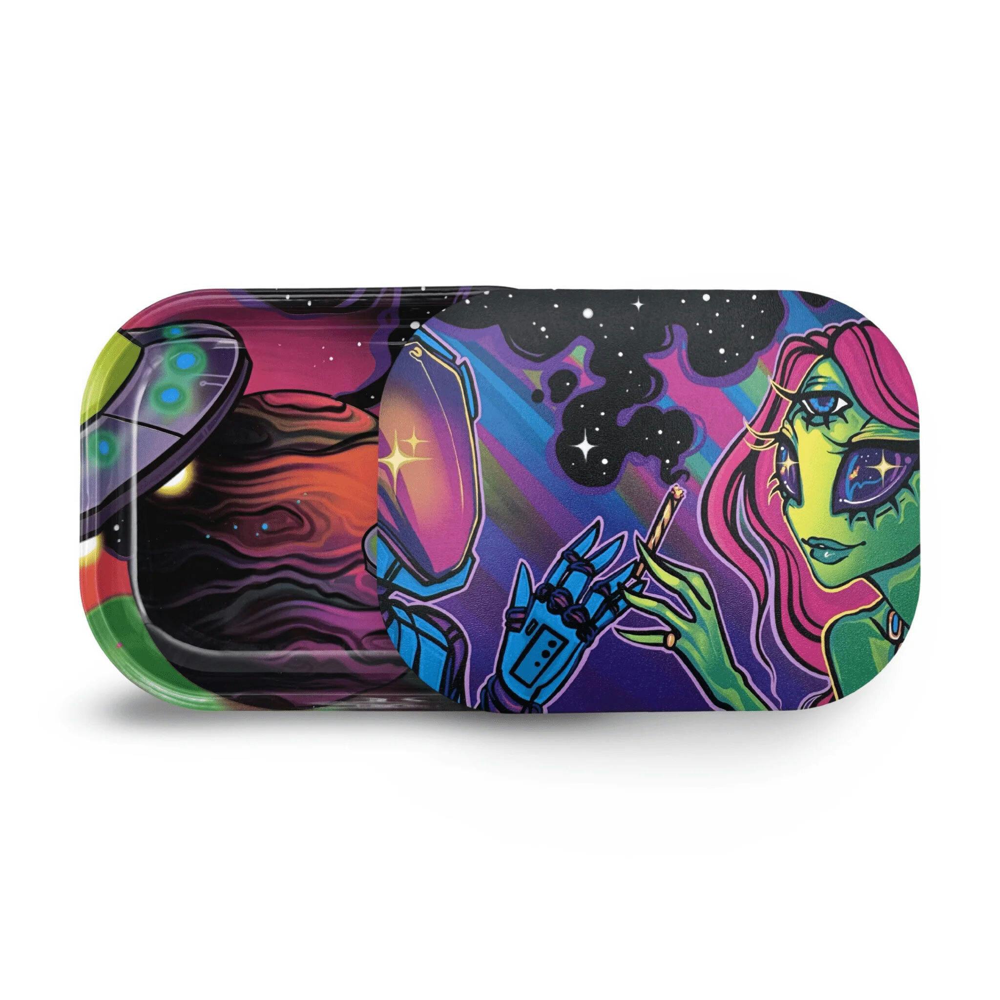 SPACE LOVERS | ROLLING TRAY W/ MAGNETIC COVER - One Size