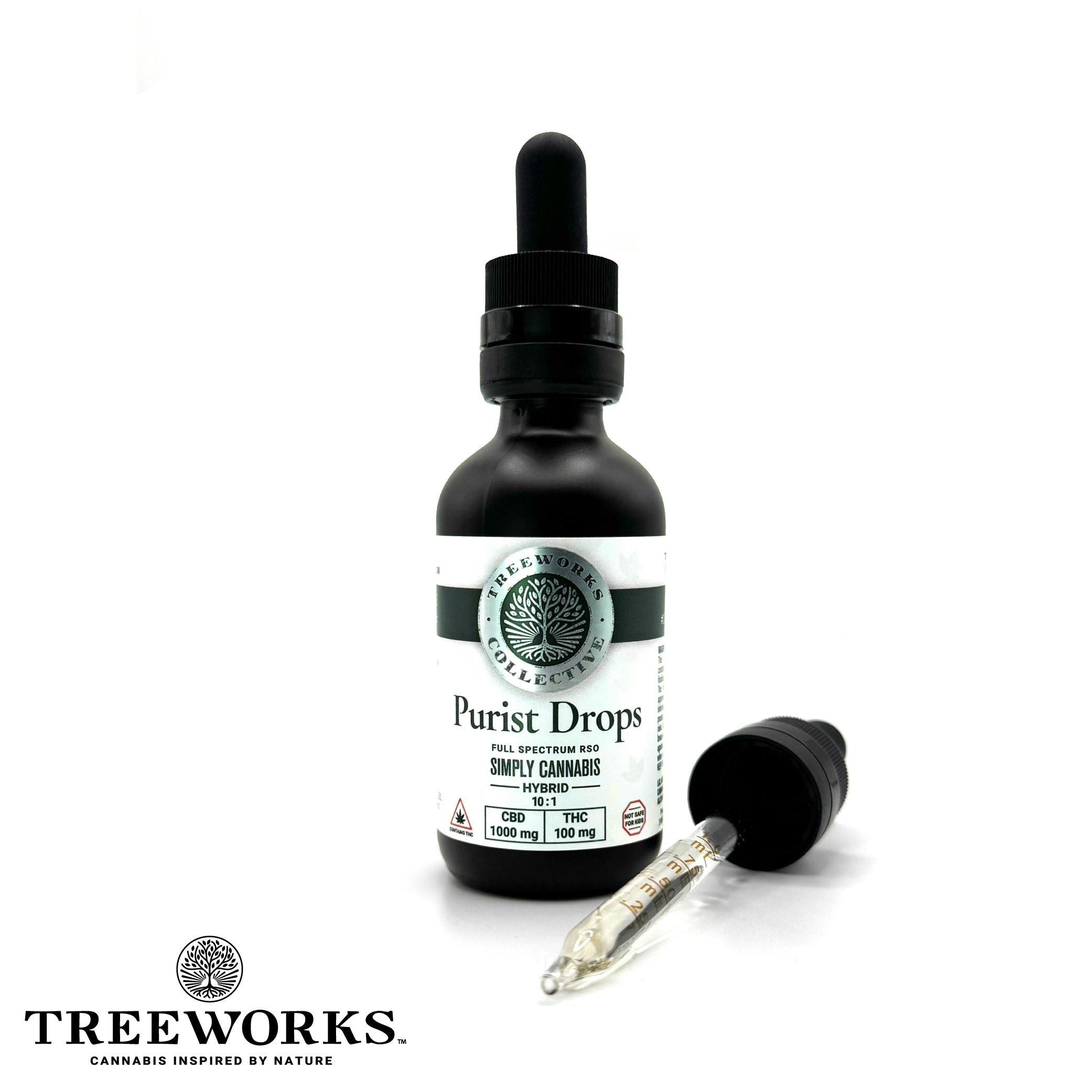 PURIST DROPS: SIMPLY CANNABIS | 10:1 TINCTURE - 100 mg at Canopy Crossroad Dispensary in Red Bank