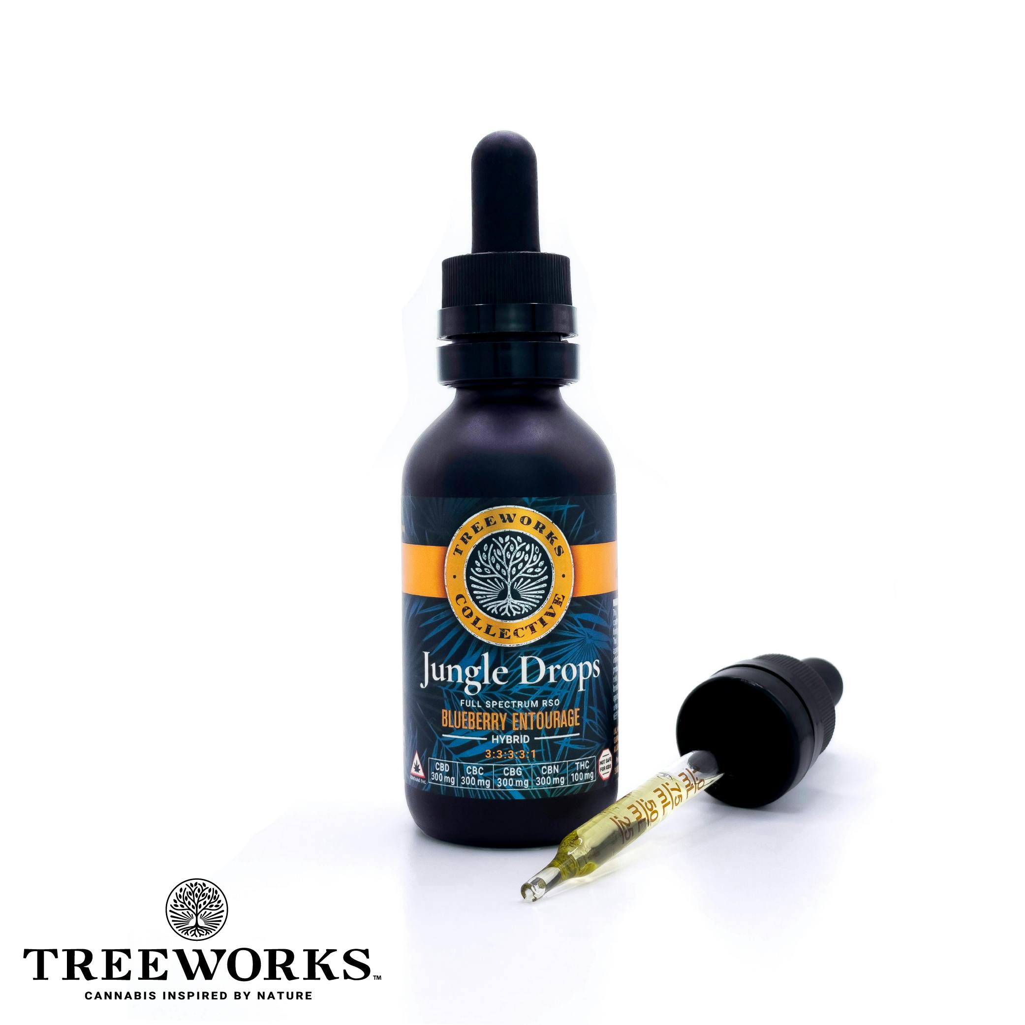 JUNGLE DROPS: BLUEBERRY ENTOURAGE | TINCTURE - 100 mg at Canopy Crossroad Dispensary in Red Bank