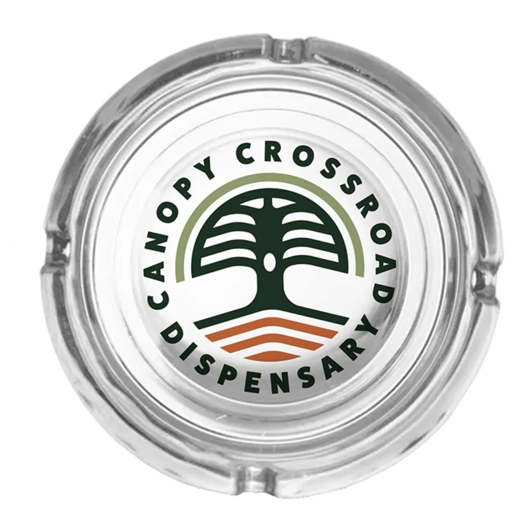 CANOPY CROSSROAD GLASS ASH TRAY - One Size
