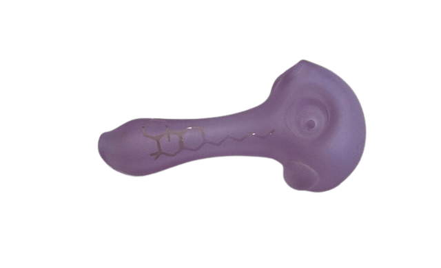 FROSTED THC MOLECULE PIPE