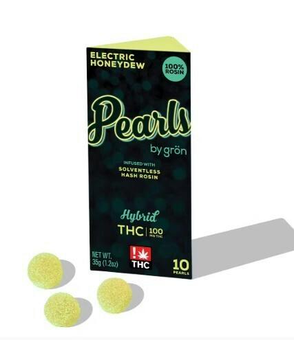ELECTRIC HONEYDEW | SOLVENTLESS LIVE ROSIN PEARLS - 100 mg - 10 Pack