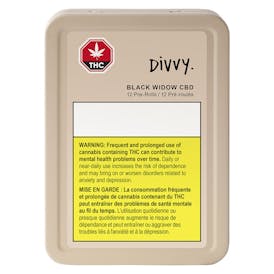 Divvy - Black Widow CBD Pre-Roll - Hybrid - 12x0.35g